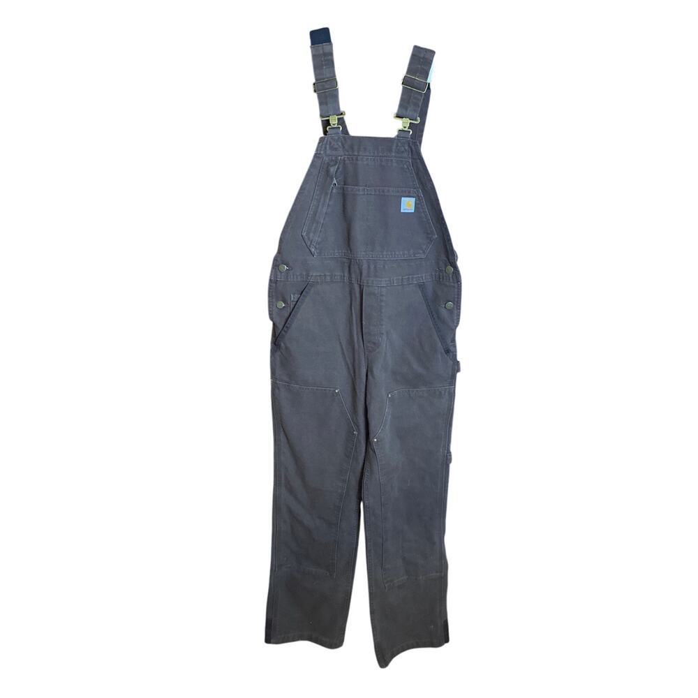 Weathered Duck Wildwood Brown Carhartt Bibs XS